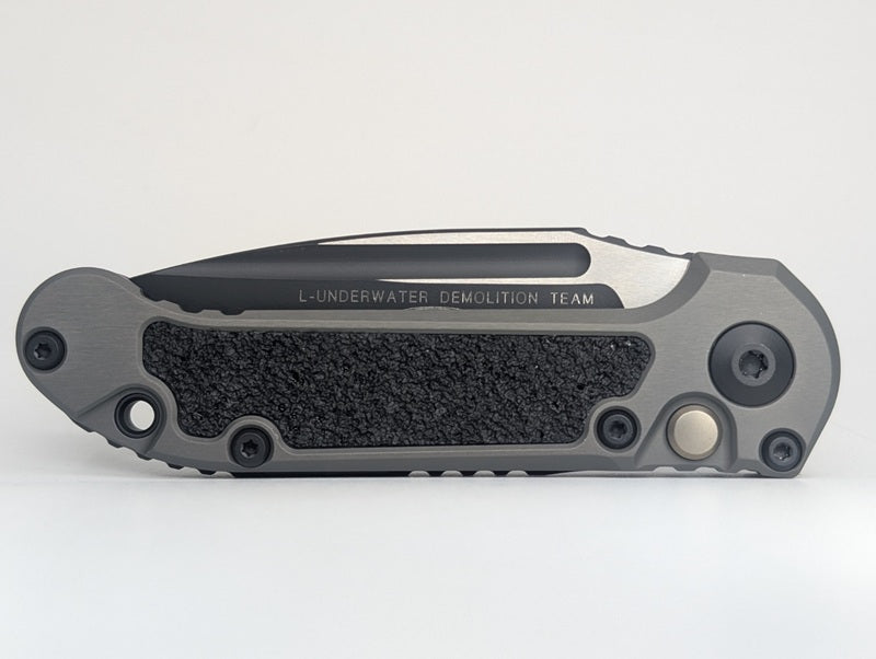 Microtech L.U.D.T. Single Edge Gen III Natural Clear DLC Auto Folding Knife