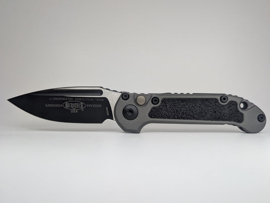 Microtech L.U.D.T. Single Edge Gen III Natural Clear DLC Auto Folding Knife