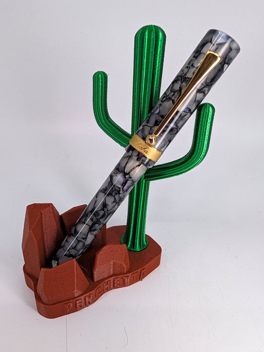 *Consignment* Laban Rosa Ice Crack Fountain Pen Medium Nib