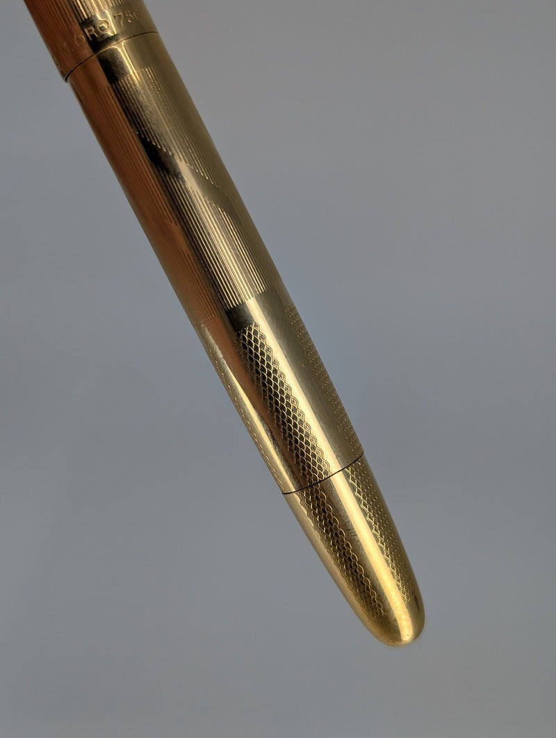 *Consignment* Lalex LAM ORO 18k Gold Plated Fountain Pen with 14k Gold Extra Fine Hooded Nib