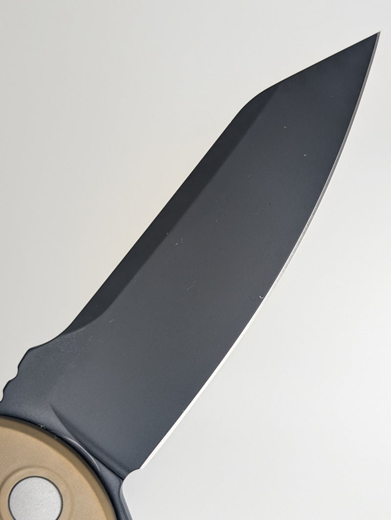 *Consignment* Leg George Myna Copper DLC Ti / Black DLC Magnacut Framelock Folding Knife