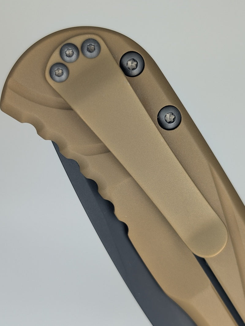 *Consignment* Les George Talos Copper DLC / Magnacut DLC Framelock Folding Knife