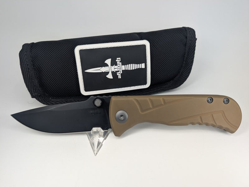 *Consignment* Les George Talos Copper DLC / Magnacut DLC Framelock Folding Knife