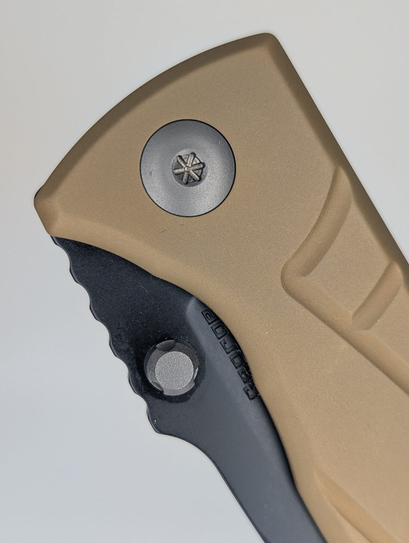 *Consignment* Les George Talos Copper DLC / Magnacut DLC Framelock Folding Knife