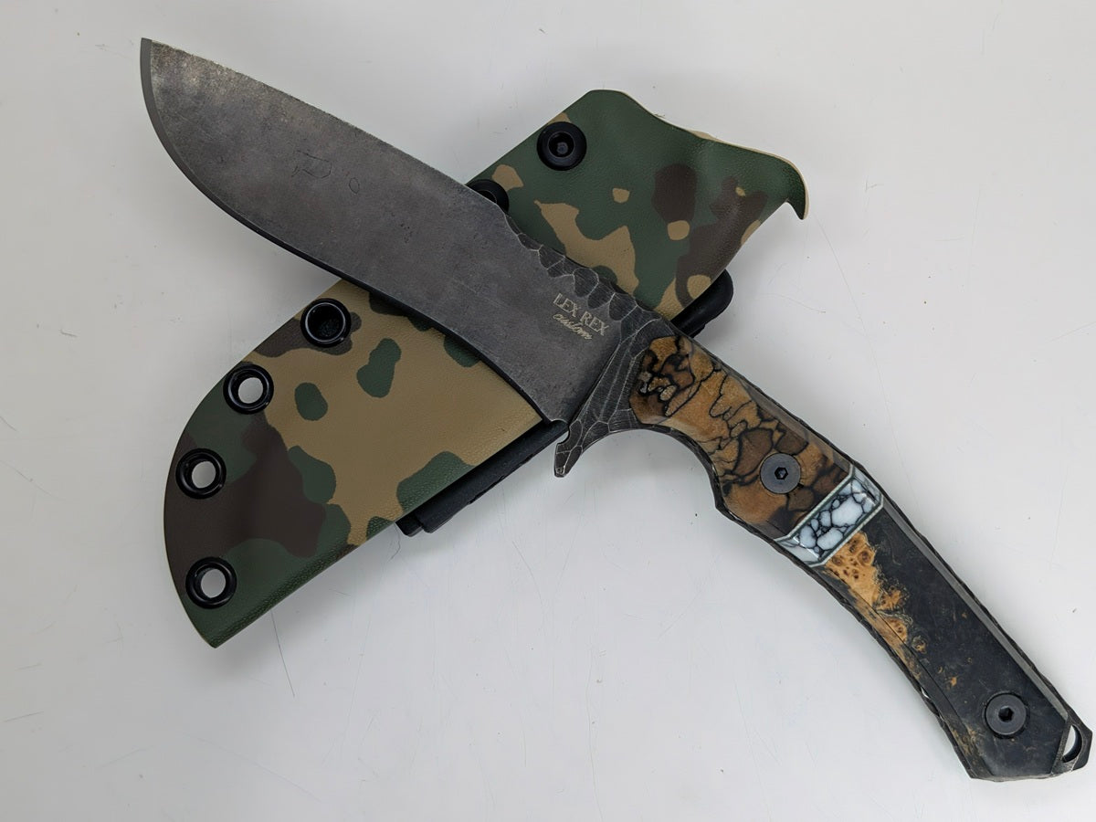 Lex Rex Custom Full Size Warlock Fixed Blade Knife