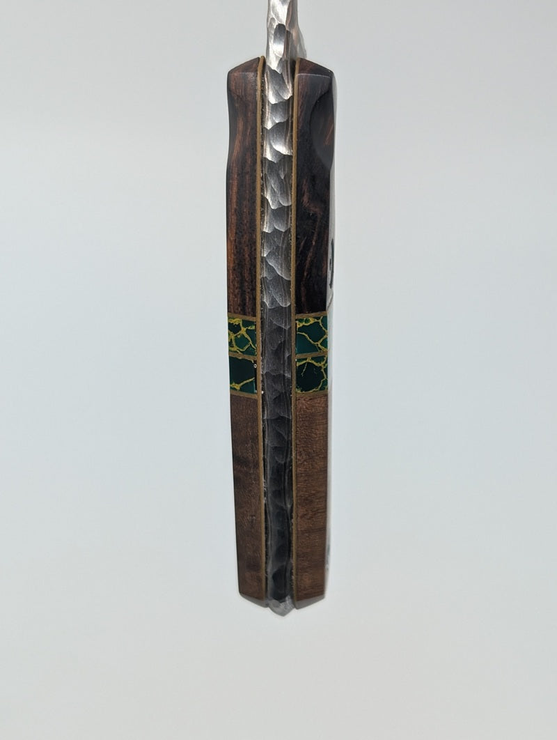 Lex Rex Custom Knives Mini Goblin CopperMai Damascus Fixed Blade Knife