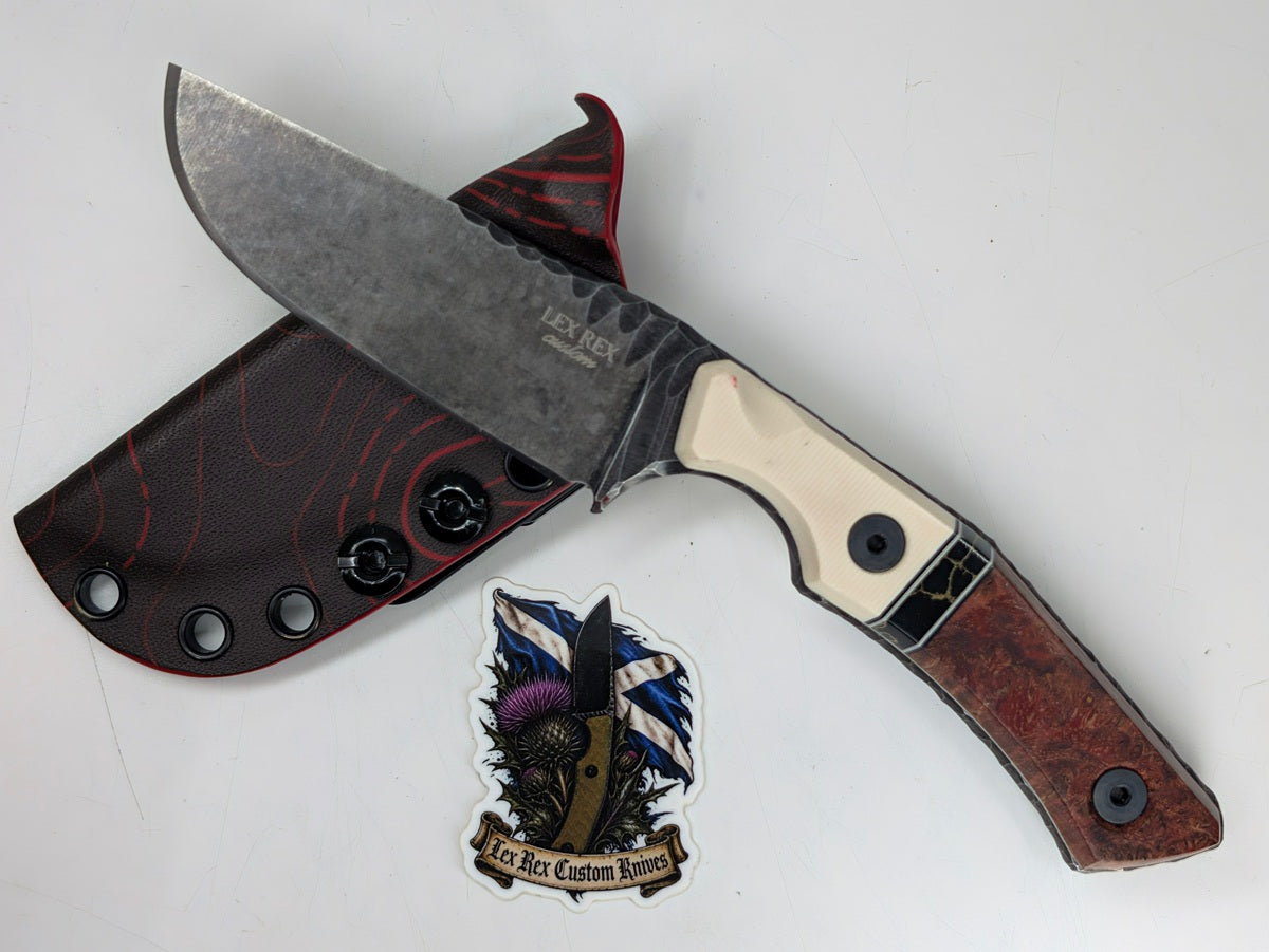Lex Rex Custom Knives Midsize Jacobite Fixed Blade Knife