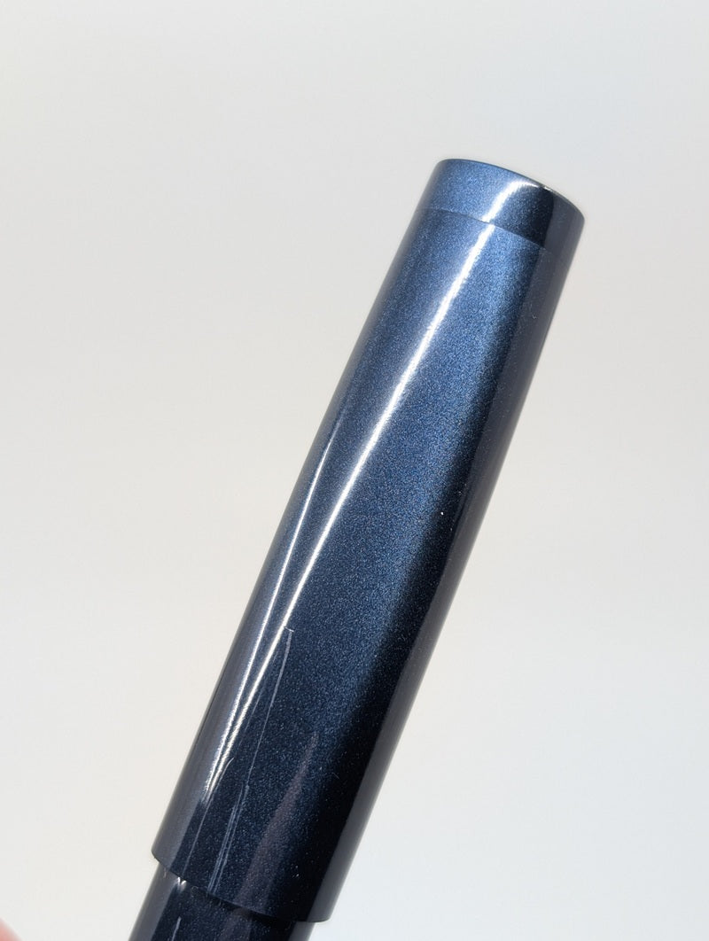 *Consignment* Lotus Pens Student Blue Acrylic Fountain Pen Broad Nib