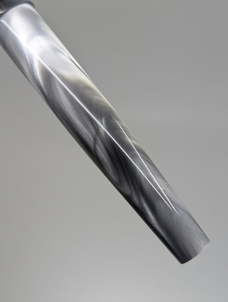 Lotus Pens “Student” Silver Acrylic Fountain Pen Medium Nib