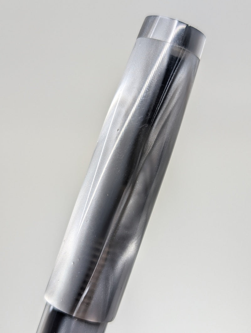 Lotus Pens “Student” Silver Acrylic Fountain Pen Medium Nib