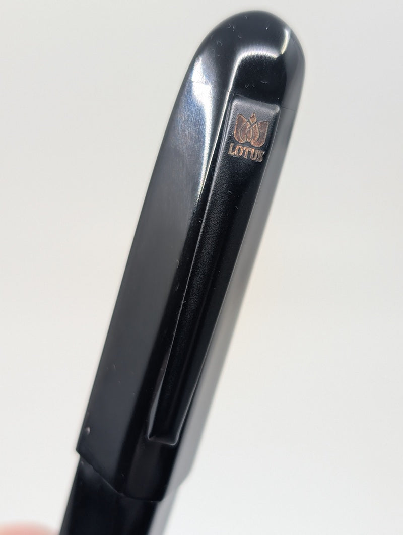 *Consignment* Lotus Pens Trikone Black Fountain Pen Fine Nib
