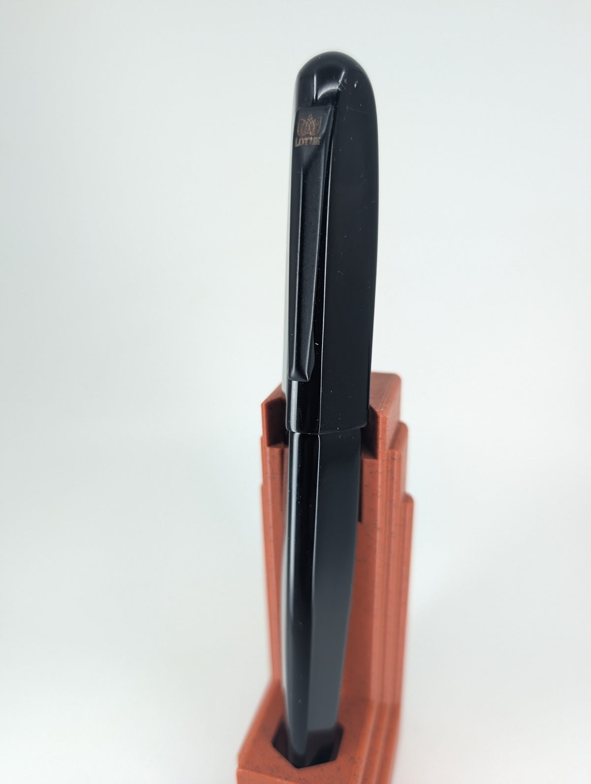 *Consignment* Lotus Pens Trikone Black Fountain Pen Fine Nib