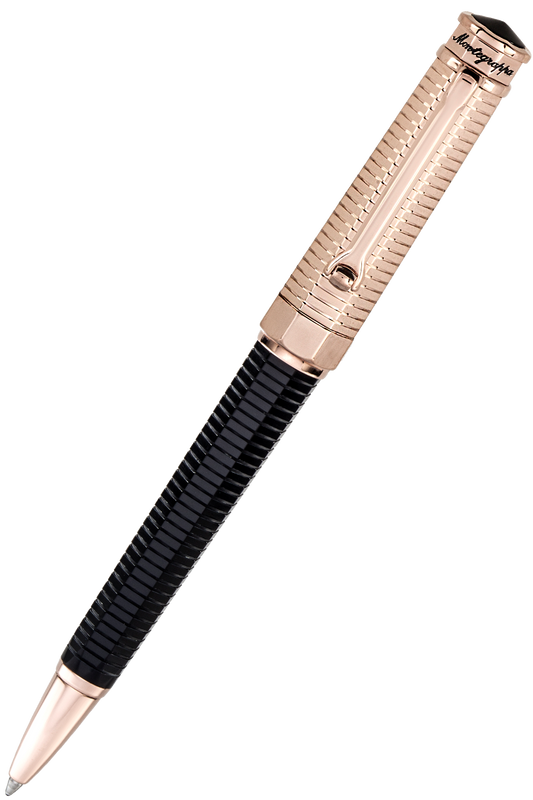Montegrappa Nero Uno Duetto Gold Cap Ballpoint Pen