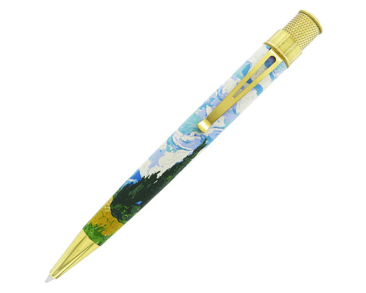 RETRO 51 METROPOLITAN VAN GOGH WHEAT FIELD WITH CYPRESSES TORNADO RB