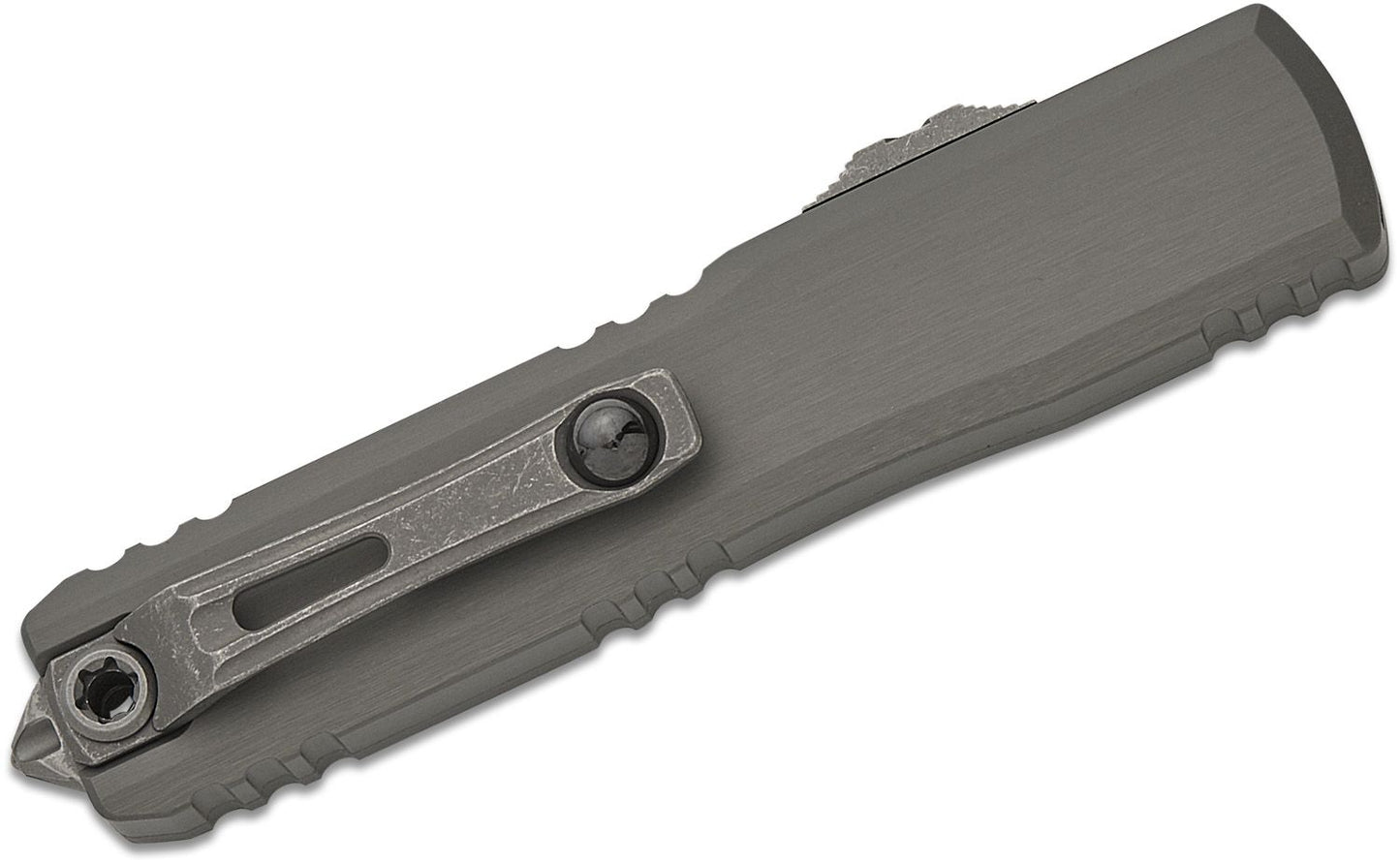 Microtech Ultratech ZBP T/E Natural Clear Apocalyptic Out the Front Knife