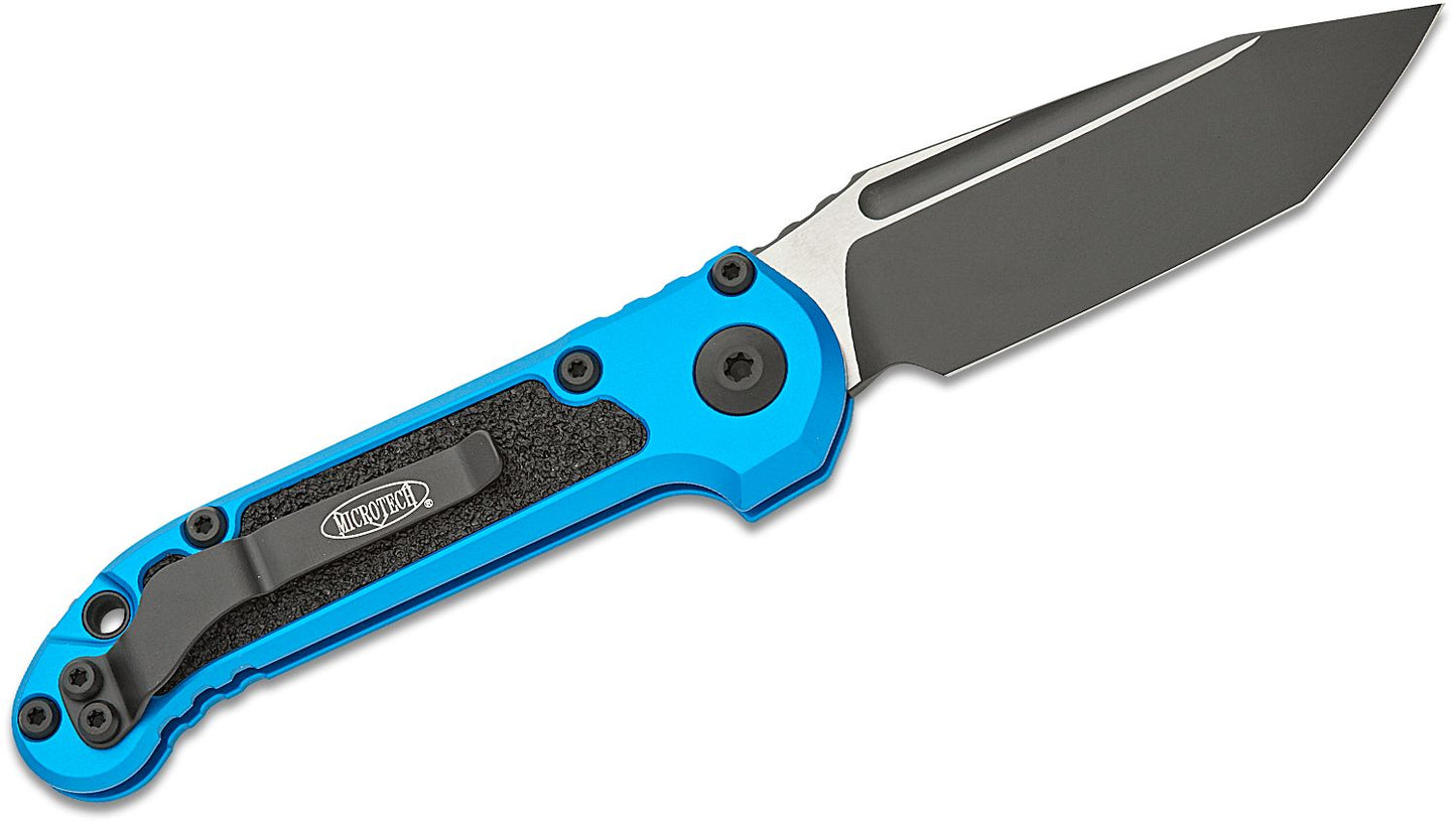 Microtech L.U.D.T. T/E Gen III Blue Auto Folding Knife
