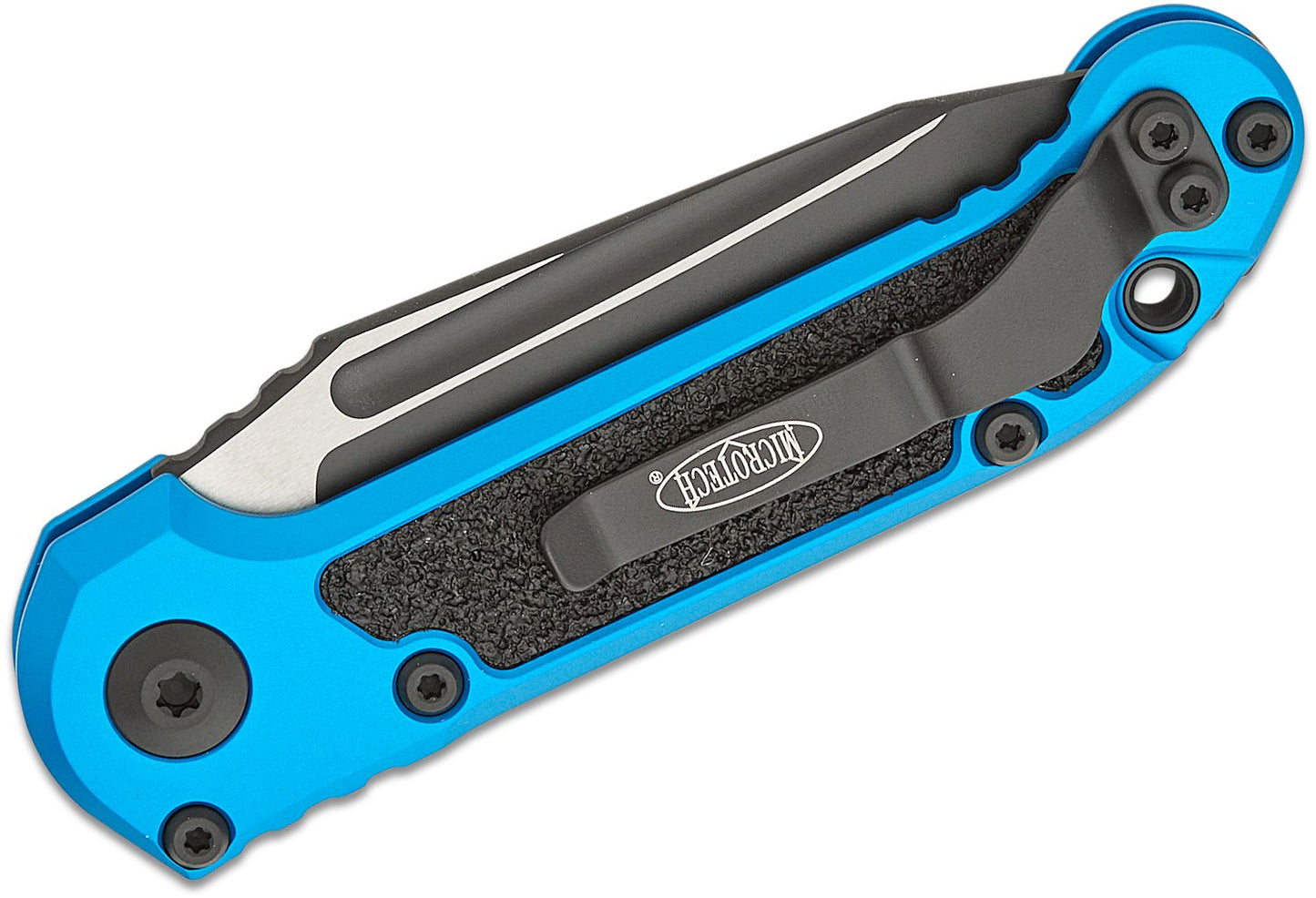 Microtech L.U.D.T. T/E Gen III Blue Auto Folding Knife