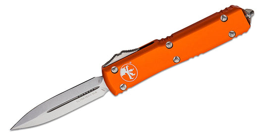 Microtech Ultratech D/E Orange Stonewash Standard Out the Front Knife