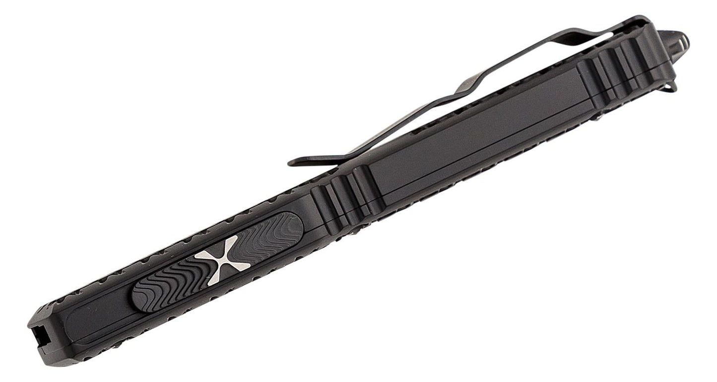 Microtech Ultratech D/E Tri-Grip Sith Lord Red Partial Serrated Out the Front
