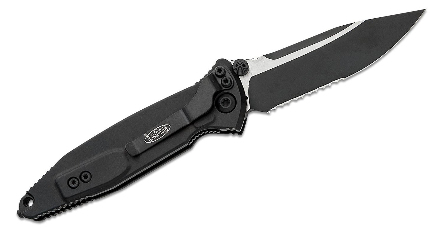 Microtech Socom Elite Tactical Partial Serrated Blade Folding Knife