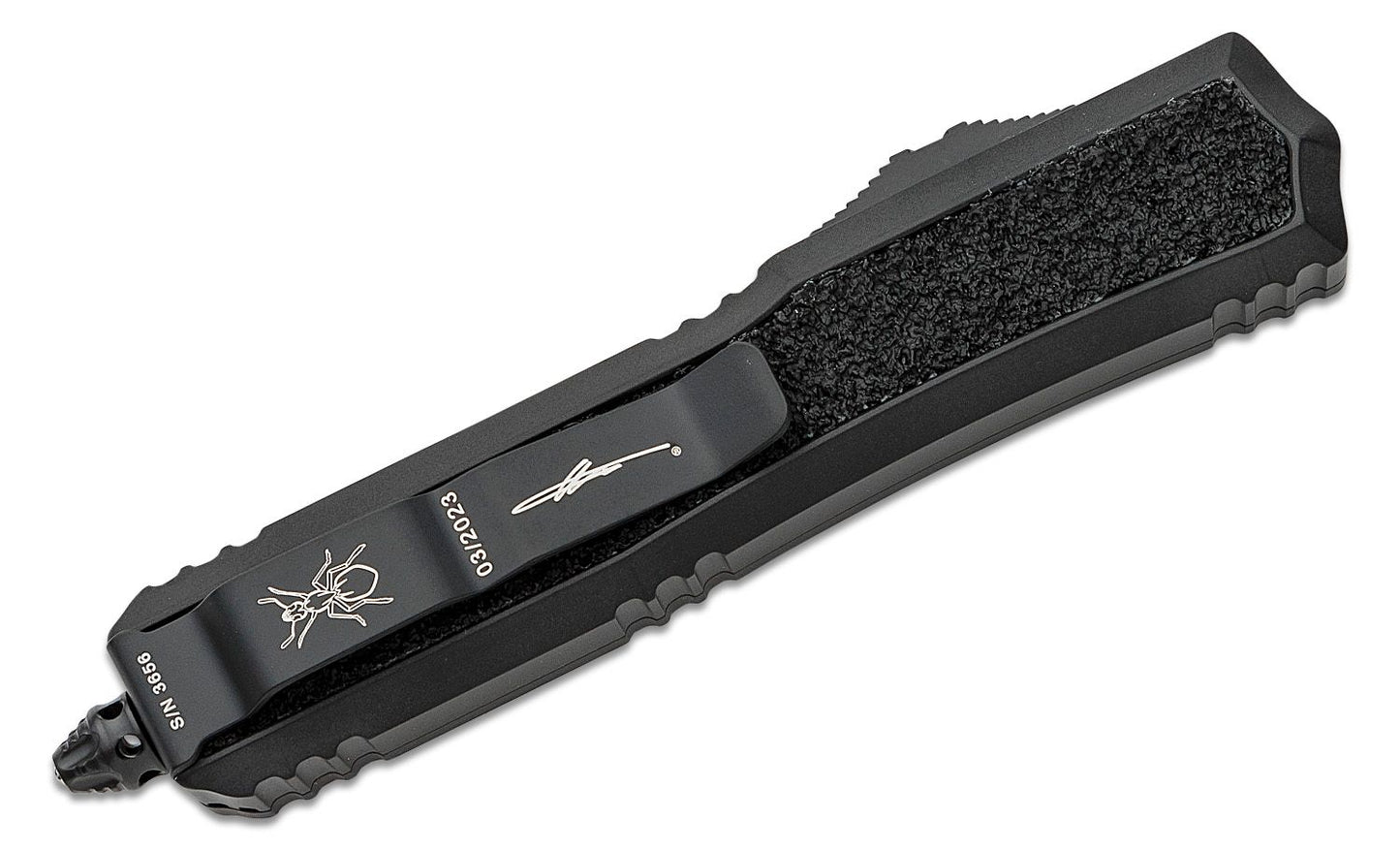 Microtech Makora D/E Shadow DLC Standard Black Blade Out the Front Knife