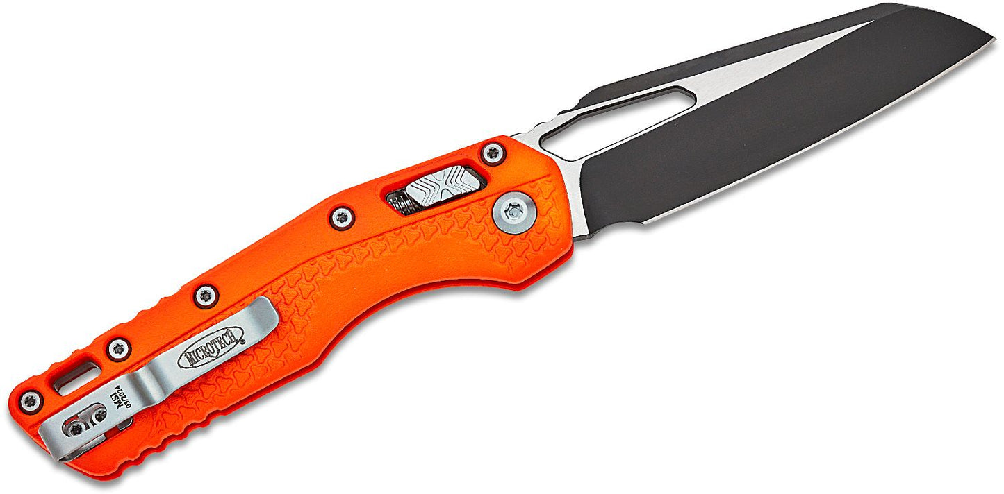 Microtech MSI Tri-Grip Polymer Orange Standard Folding Knife