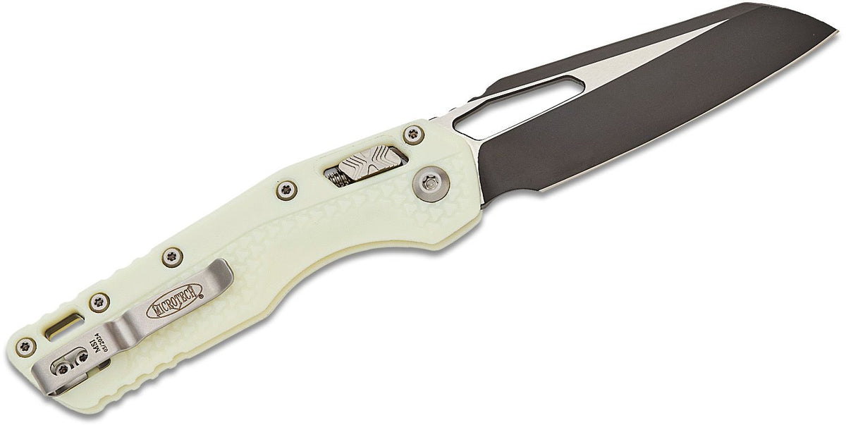 Microtech MSI Tri-Grip Polymer White Standard Folding Knife