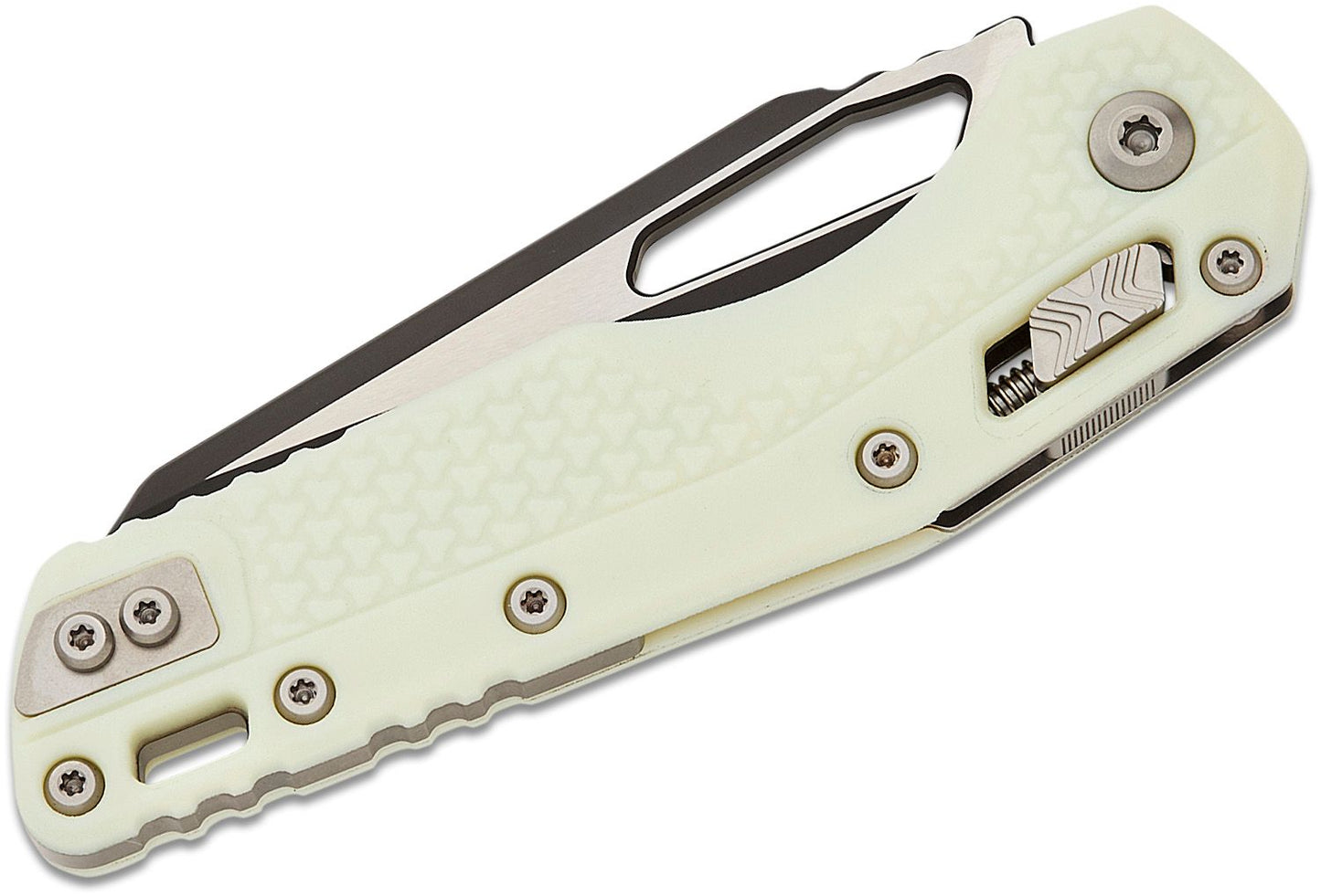 Microtech MSI Tri-Grip Polymer White Standard Folding Knife