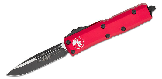 Microtech UTX-85 S/E Red Standard Out the Front Knife
