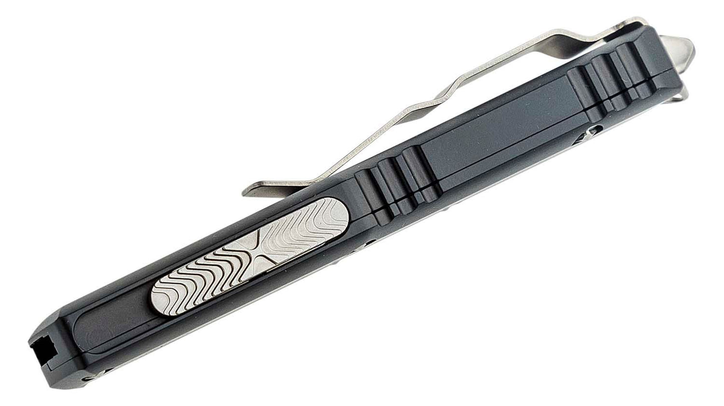 Microtech UTX 85 D/E Stonewash Standard Out the Front Knife