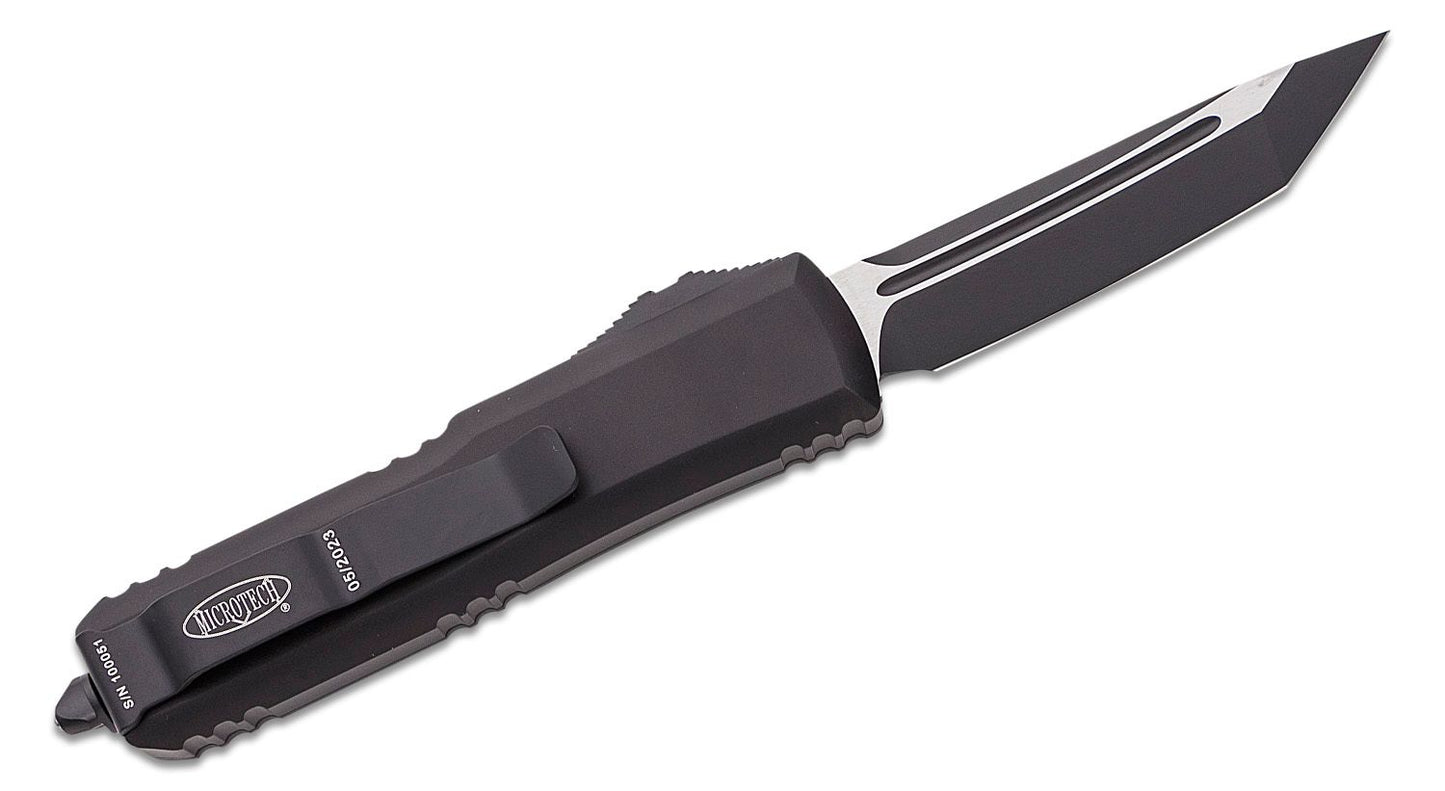 Microtech UTX-85 T/E Tactical Standard Tanto Out the Front Knife