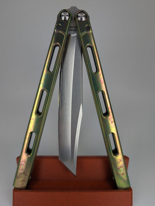 MachineWise Maryn Titanium Live Blade Balisong MP001