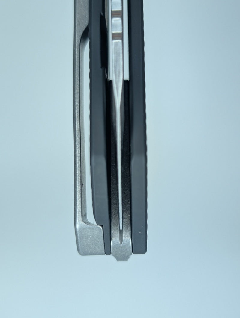 MachineWise Mojave Matte Black DLC (S90V | Stonewash | Grenade) Framelock Folding Knife #1234 *BLEM*