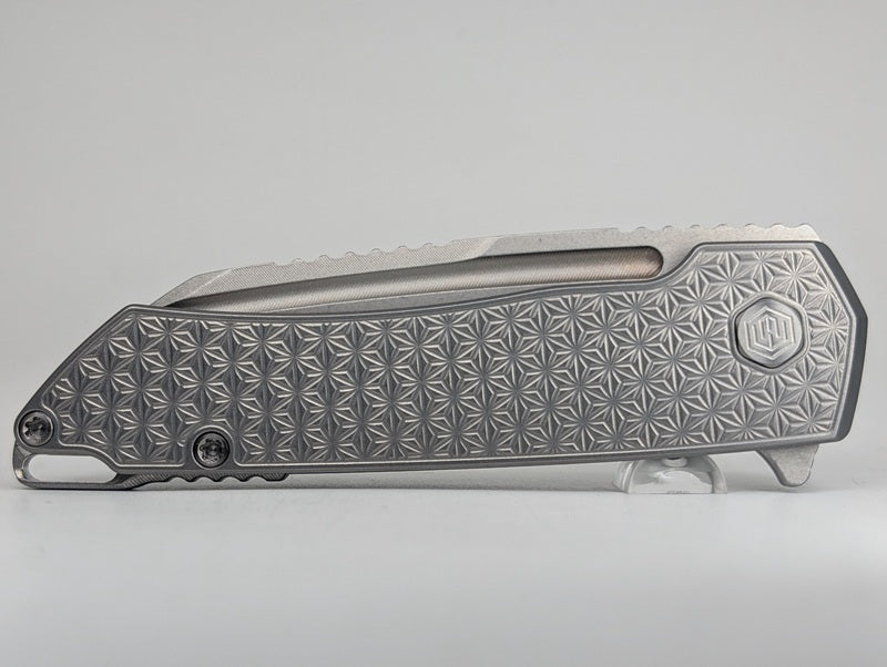 MachineWise Mojave Raw (S90V | Lightwash | Stars) Framelock Folding Knife #1241 *BLEM*
