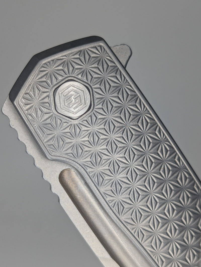 MachineWise Mojave Raw (S90V | Lightwash | Stars) Framelock Folding Knife #1241 *BLEM*