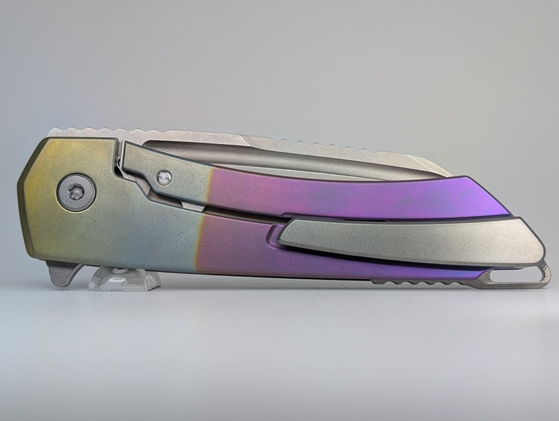 MachineWise Mojave Beach Sunset Titanium Framelock Folding Knife #570