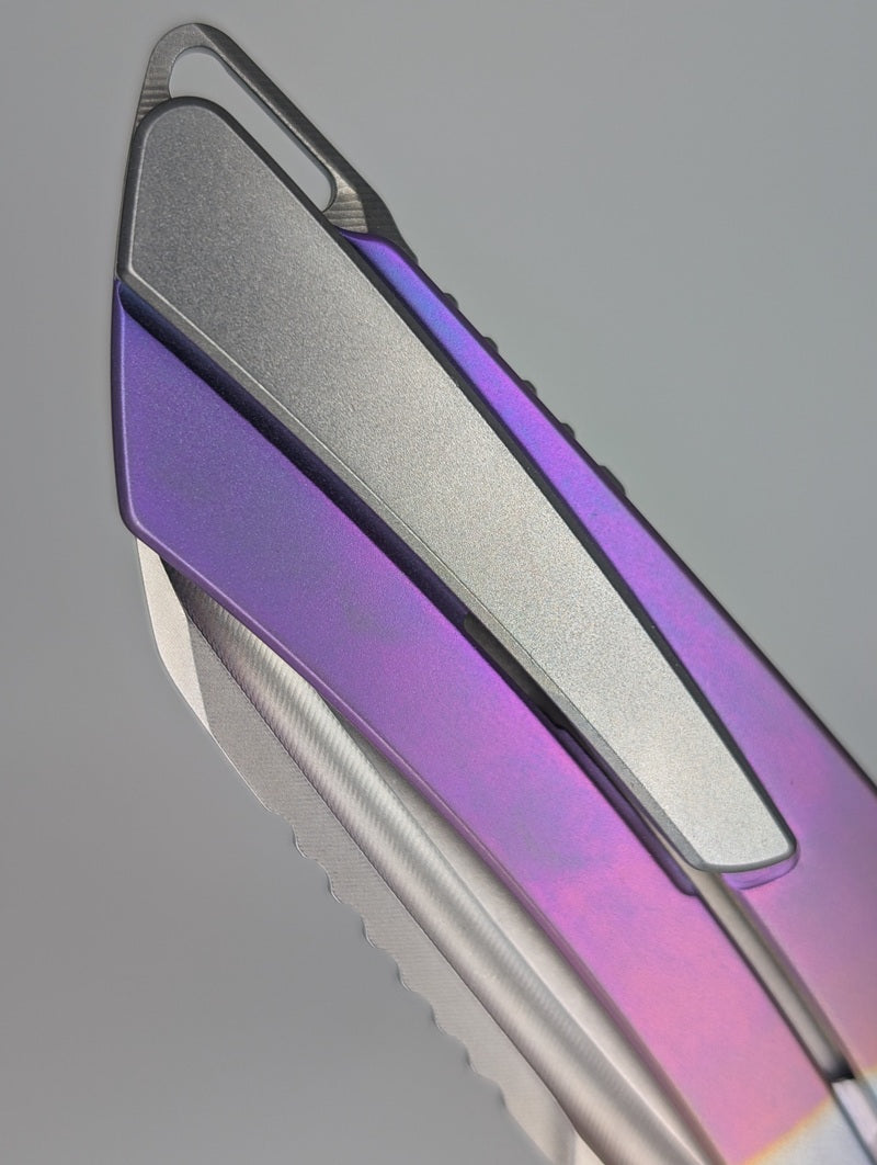 MachineWise Mojave Beach Sunset Titanium Framelock Folding Knife #570