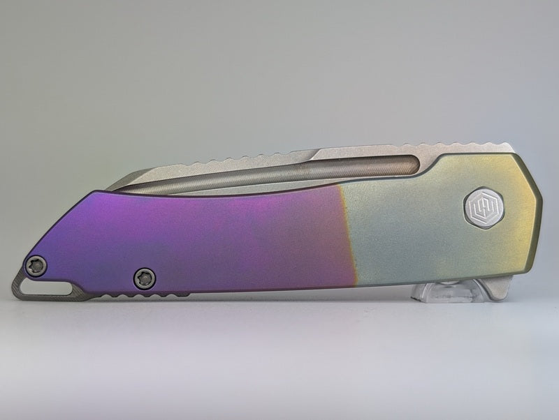 MachineWise Mojave Beach Sunset Titanium Framelock Folding Knife #570