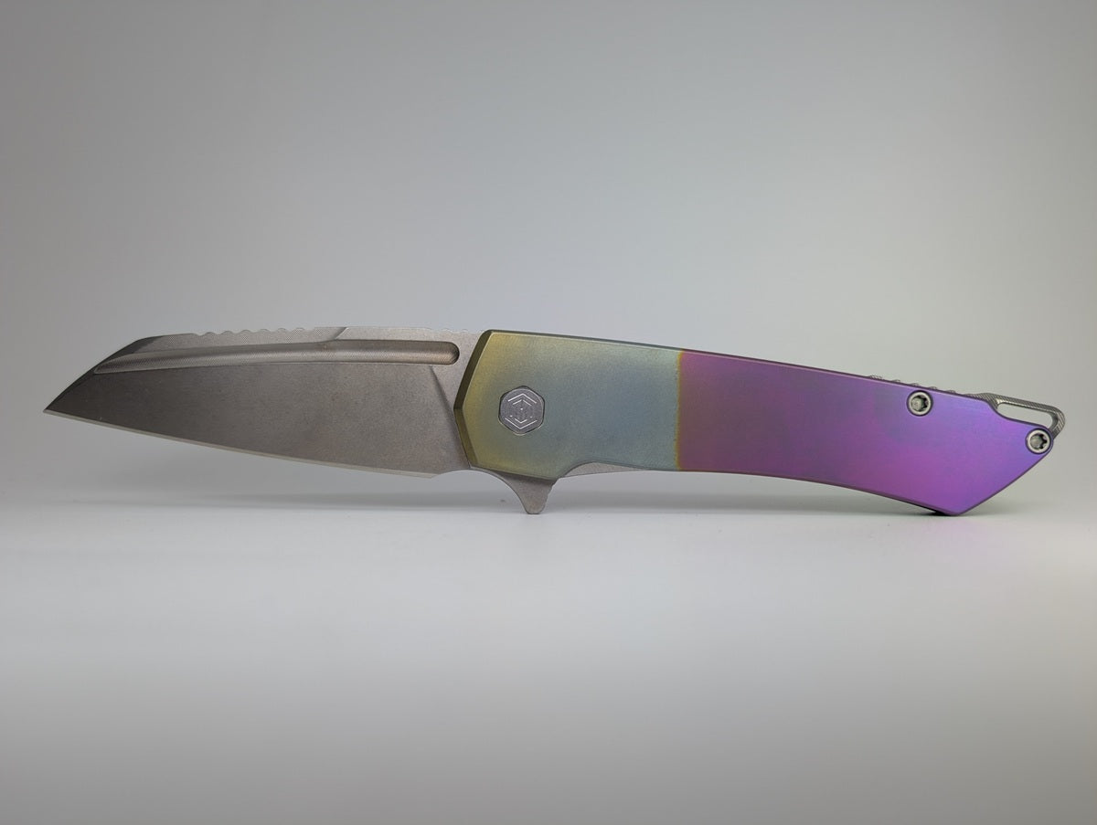 MachineWise Mojave Beach Sunset Titanium Framelock Folding Knife #570