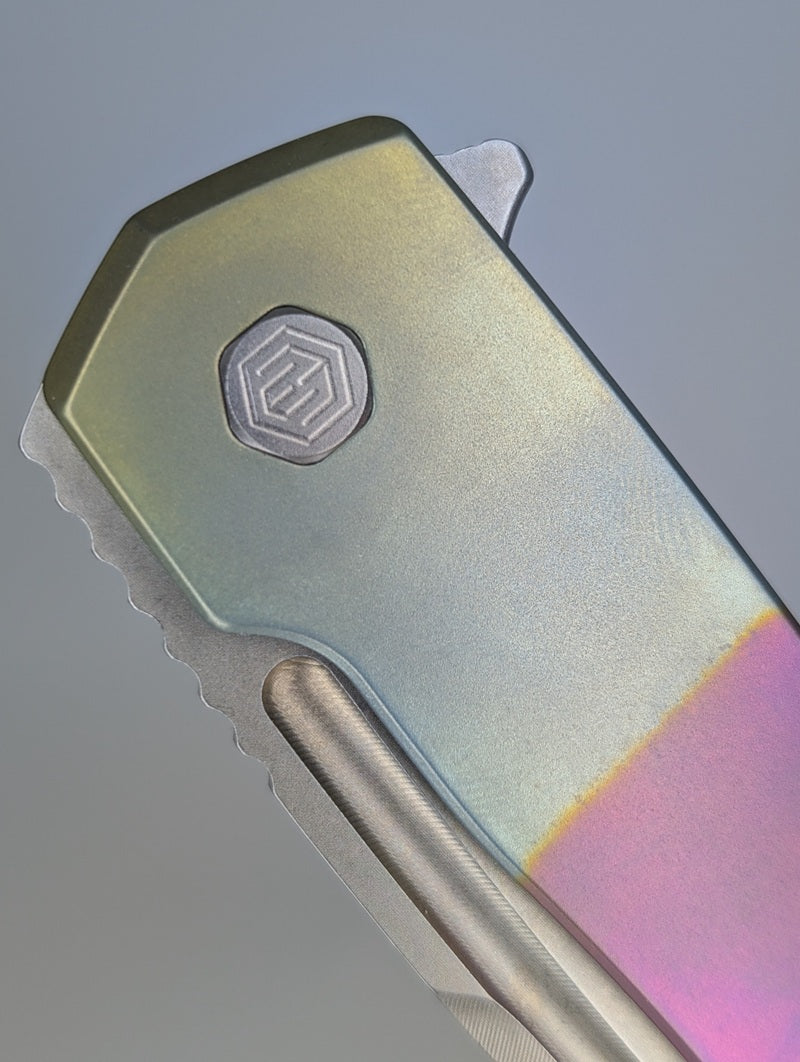 MachineWise Mojave Beach Sunset Titanium Framelock Folding Knife #570