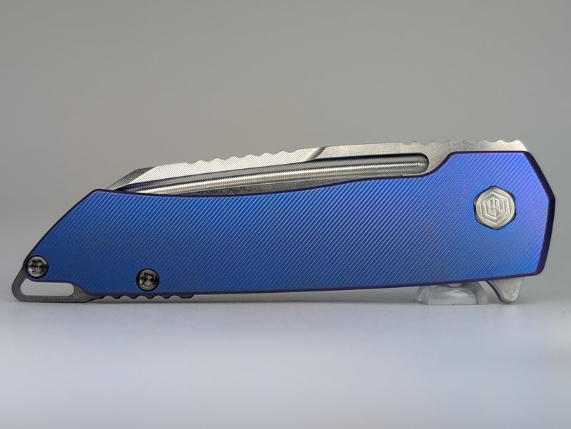 MachineWise Mojave Raw (CPM 20CV | Stonewash | Finestep Handle) Framelock Folding Knife #812
