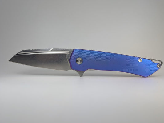 MachineWise Mojave Raw (CPM 20CV | Stonewash | Finestep Handle) Framelock Folding Knife #812
