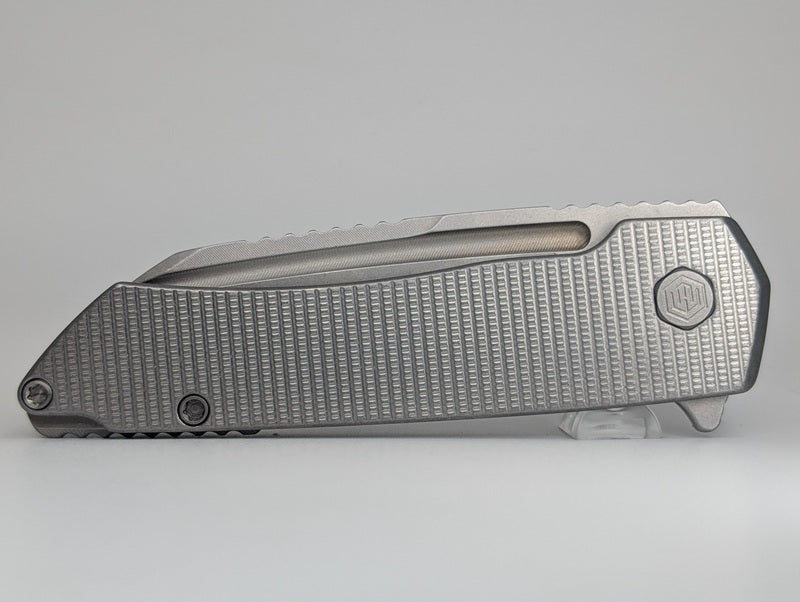 MachineWise Mojave Raw (S90V | Lightwash | Grenade) Framelock Folding Knife #1097 *BLEM*