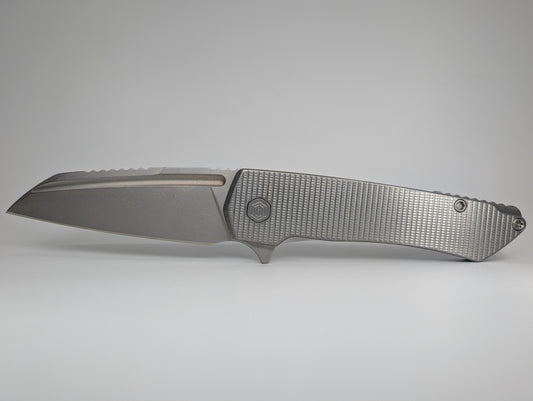 MachineWise Mojave Raw (S90V | Lightwash | Grenade) Framelock Folding Knife #1097 *BLEM*