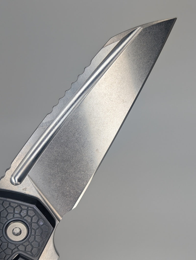 MachineWise Mojave Manganese (CPM S90V | Stonewash | Turtle Handle) Framelock Folding Knife 513 *BLEM*