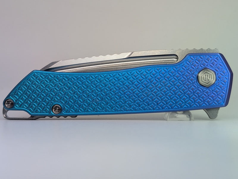MachineWise Mojave Midnight Fade (S90V | Stonewash | Mosaic) Framelock Folding Knife #1154 *BLEM*