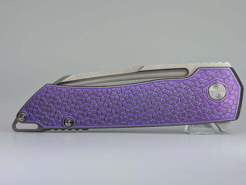 MachineWise Mojave Pink w/ Heavy Distress (Lightwash | Turtle | Smooth Clip) Framelock Folding Knife #455