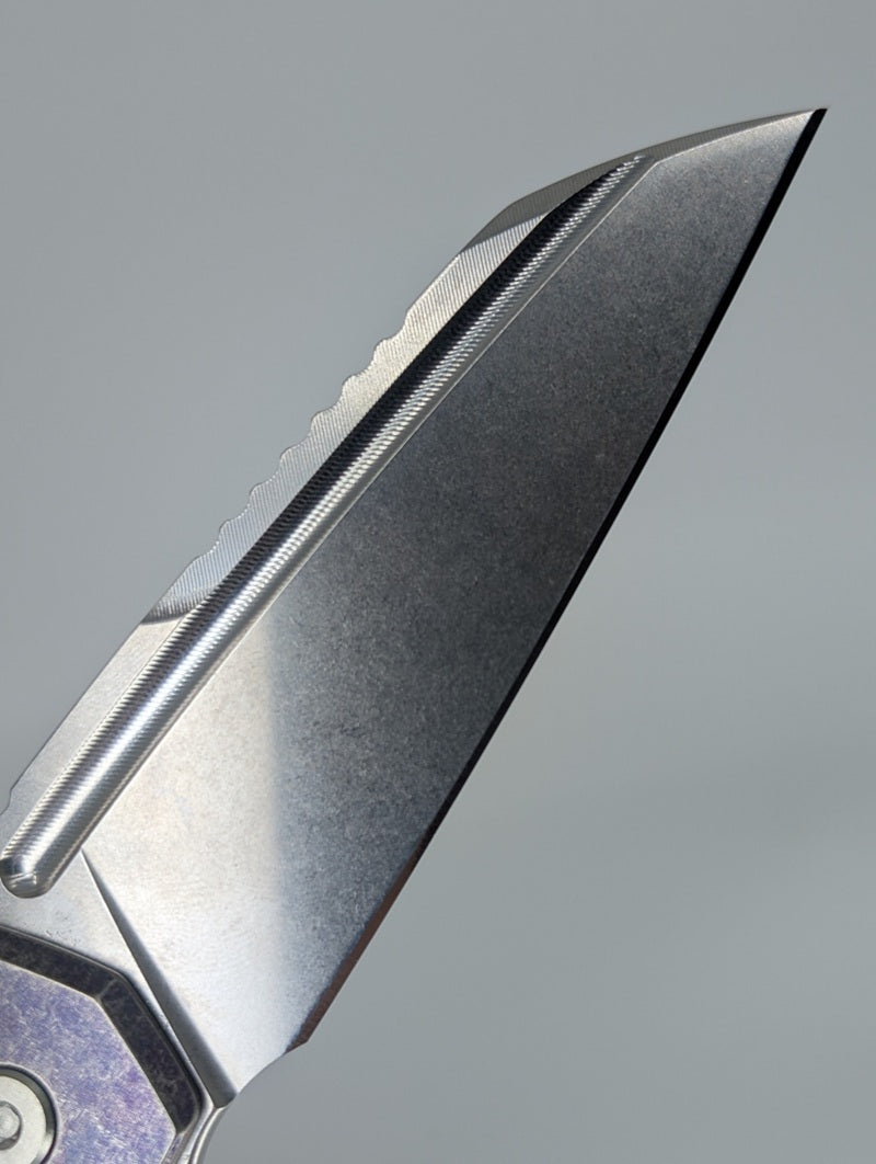 MachineWise-Mojave-Purple-Titanium-Framelock-Knife-Blade