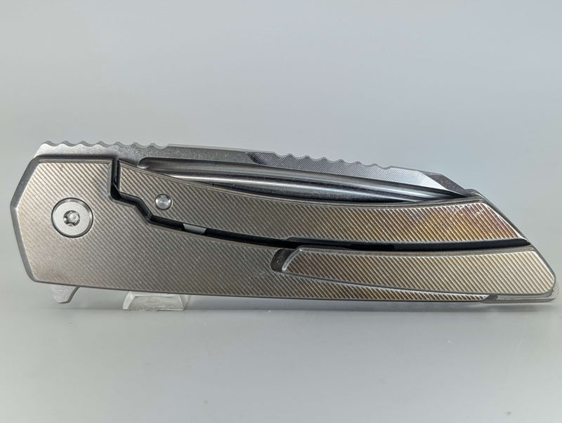 MachineWise Mojave LV Fade Distress (CPM 20CV | Stonewash | Finestep Handle) Framelock Folding Knife 223 *BLEM*