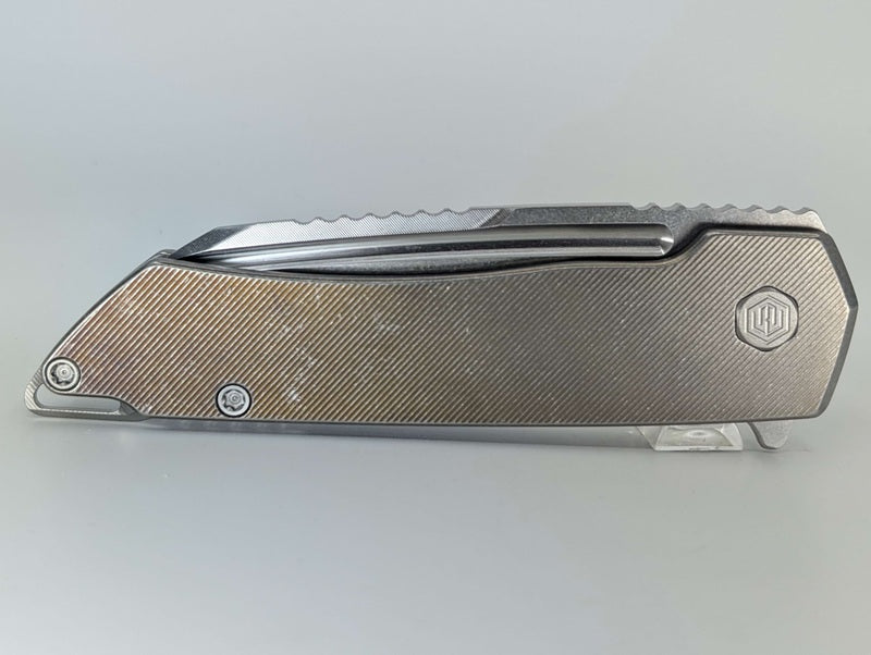 MachineWise Mojave LV Fade Distress (CPM 20CV | Stonewash | Finestep Handle) Framelock Folding Knife 223 *BLEM*